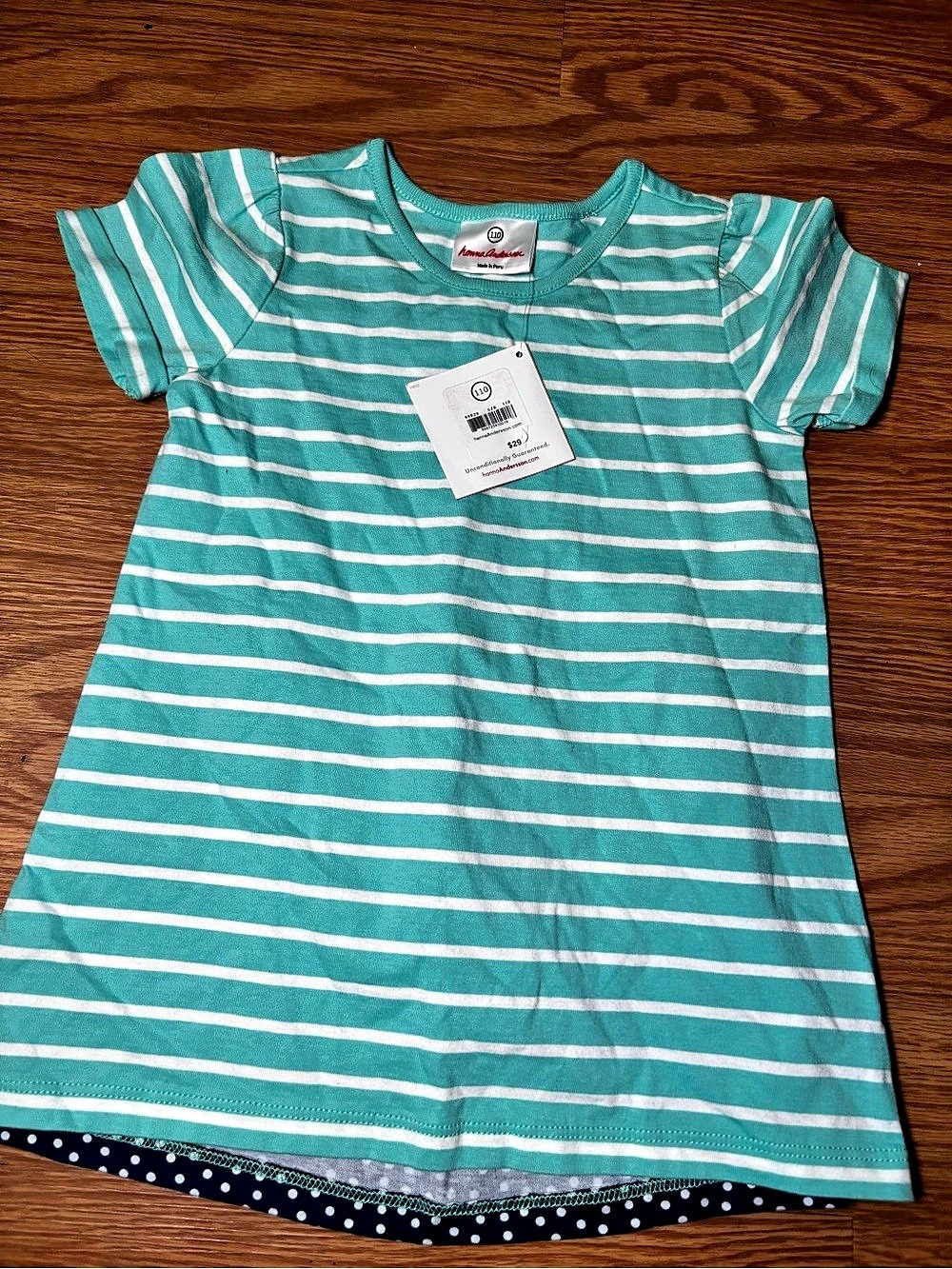 Hanna Andersson Girls Striped Dress Size 3T NWT